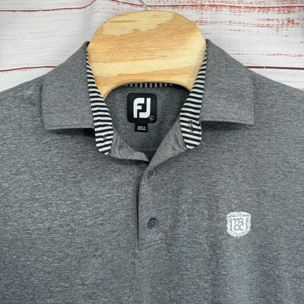 FootJoy Golf Polo Shirt Large Short Sleeve Performance‎ Athletic Casual